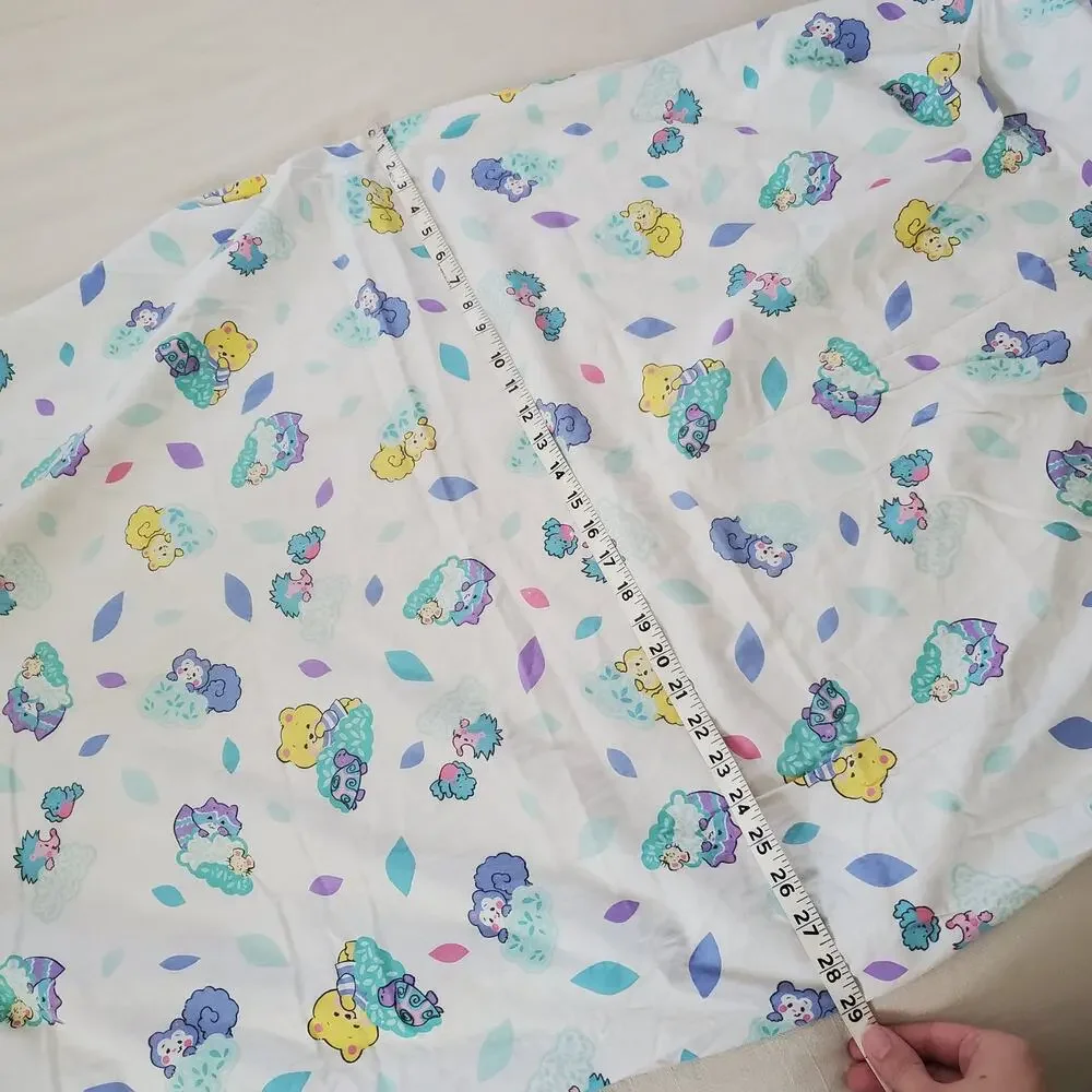 Vintage Cute Animals Fitted Crib Sheet